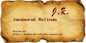 Jandaurek Relinda névjegykártya
